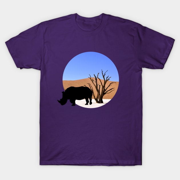 Rhinoceros T-Shirt by Sinmara